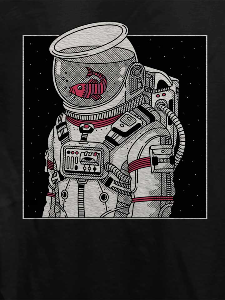 star-fish-astronaut-damen-t-shirt schwarz 4