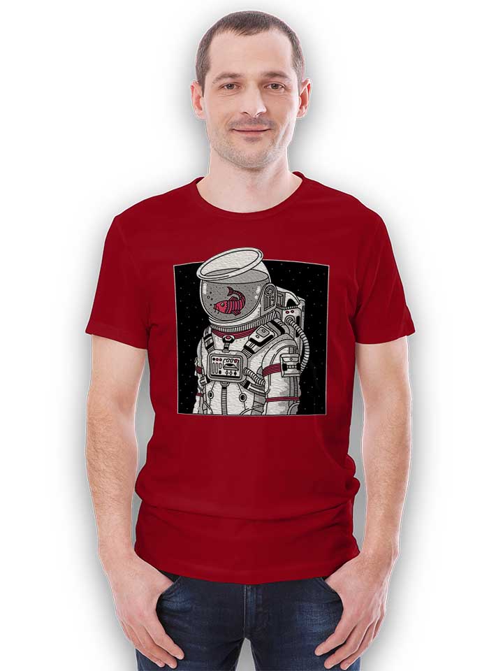star-fish-astronaut-t-shirt bordeaux 2