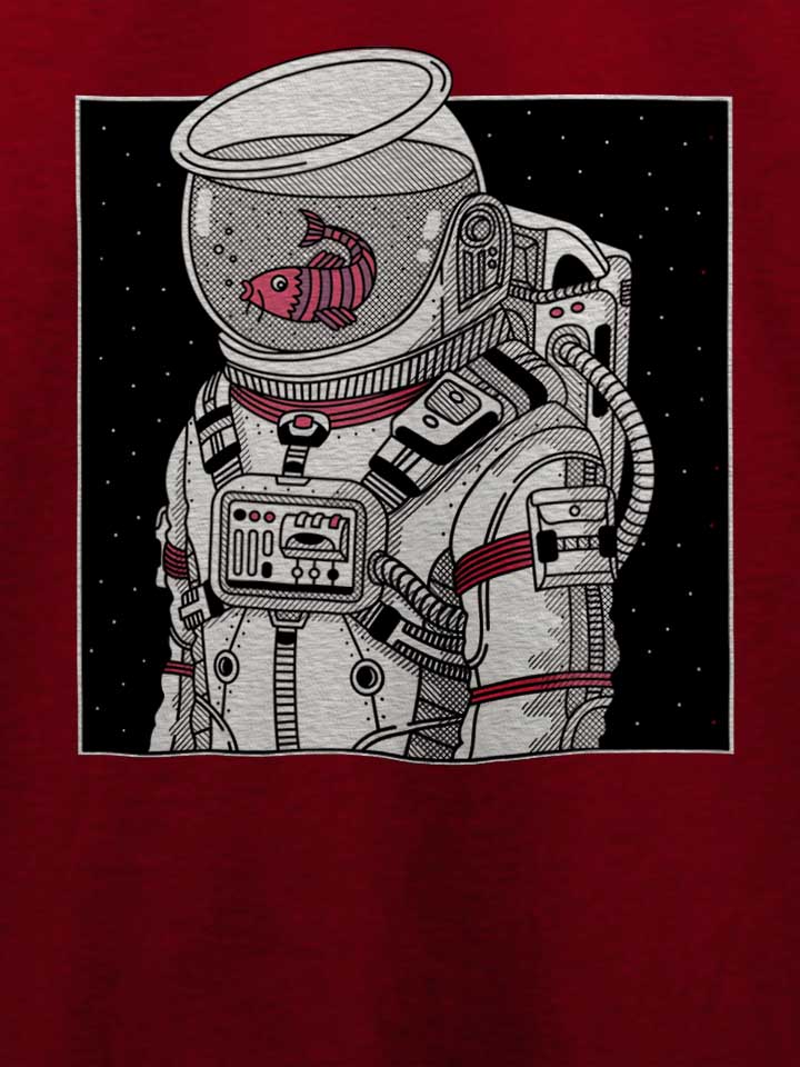 star-fish-astronaut-t-shirt bordeaux 4