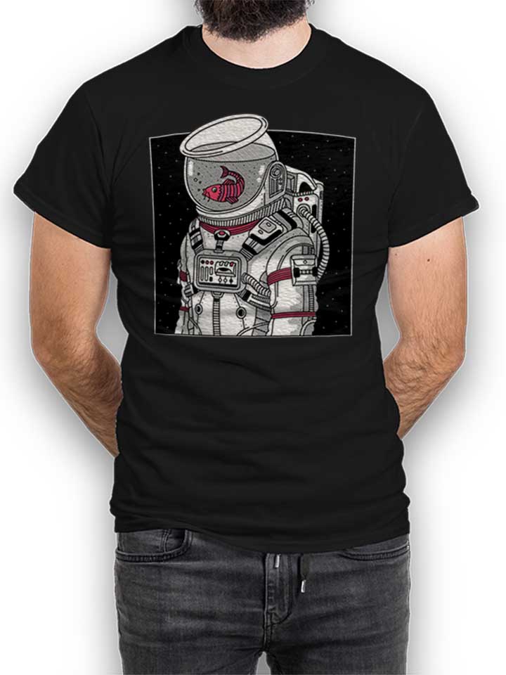 Star Fish Astronaut T-Shirt schwarz L