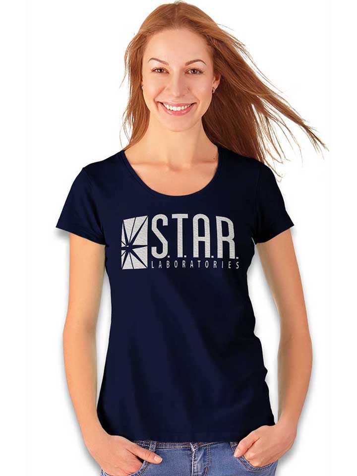 star-labs-logo-damen-t-shirt dunkelblau 2