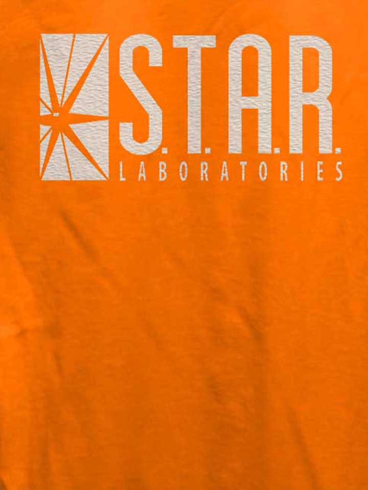 star-labs-logo-damen-t-shirt orange 4