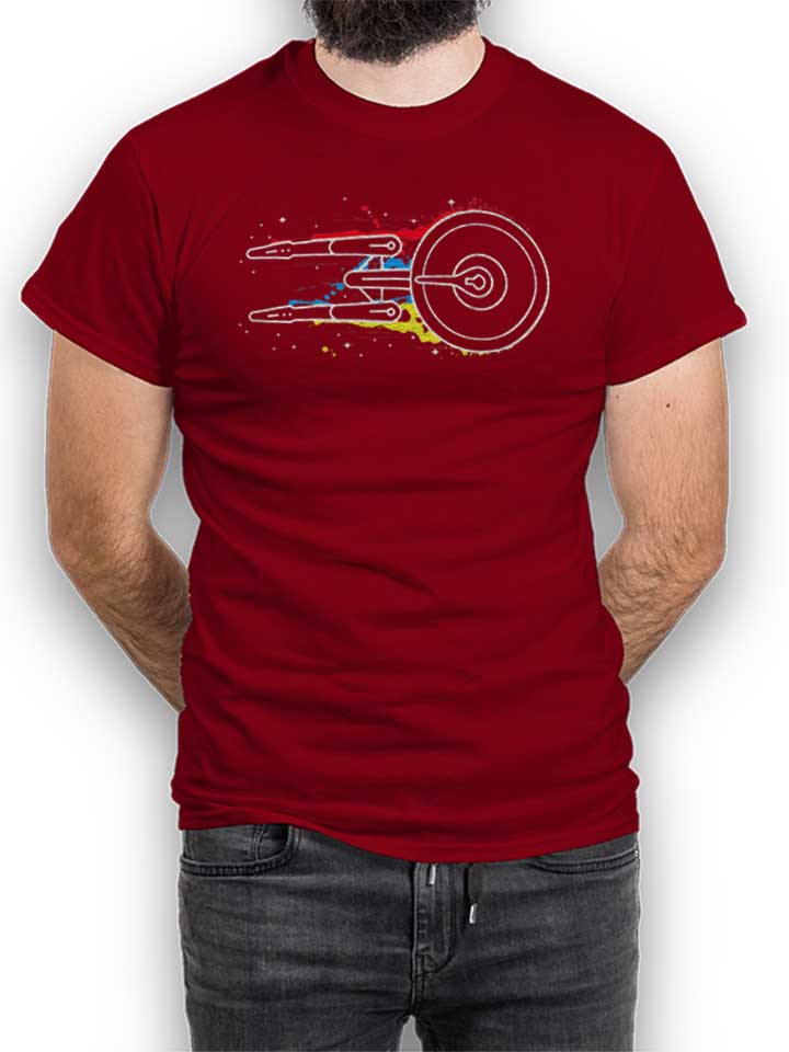 Star Trek Trails T-Shirt bordeaux L