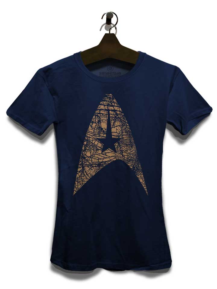 star-trek-vintage-logo-damen-t-shirt dunkelblau 3