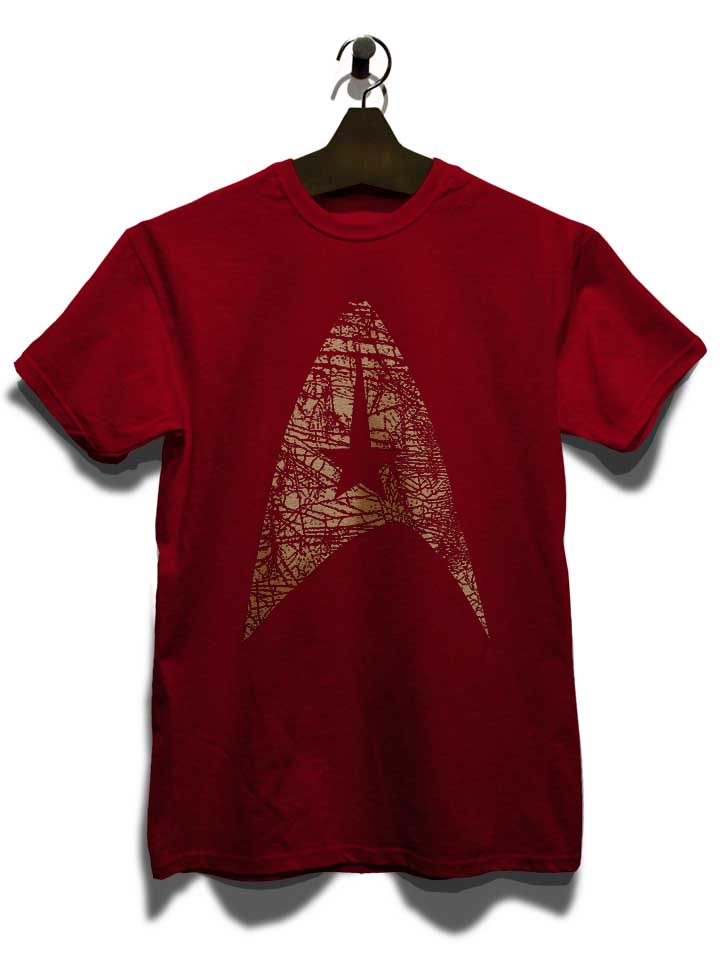 star-trek-vintage-logo-t-shirt bordeaux 3
