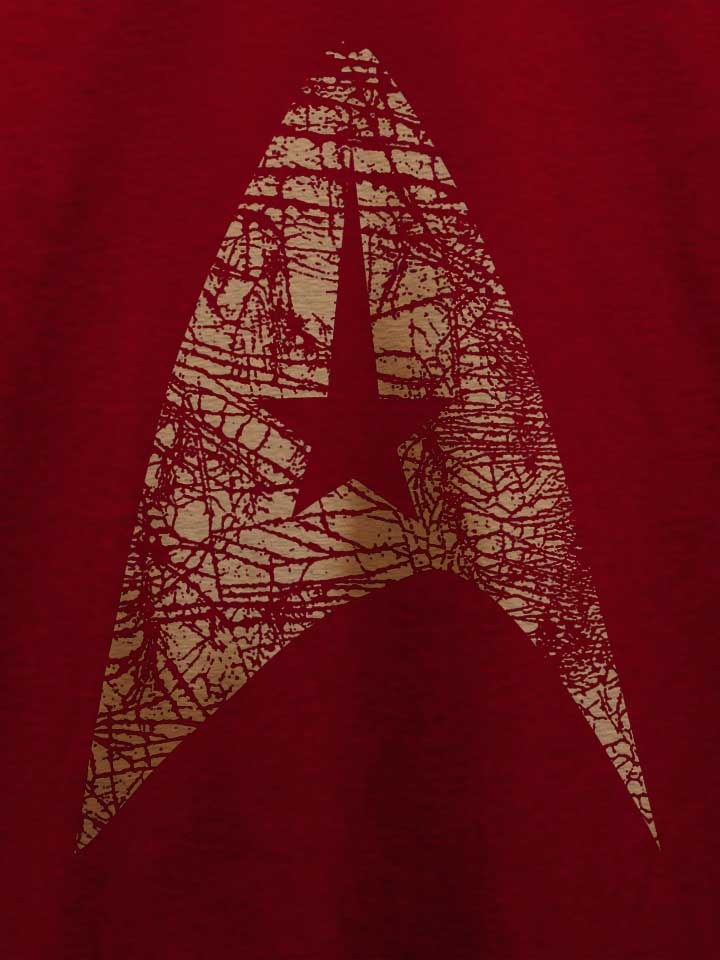 star-trek-vintage-logo-t-shirt bordeaux 4