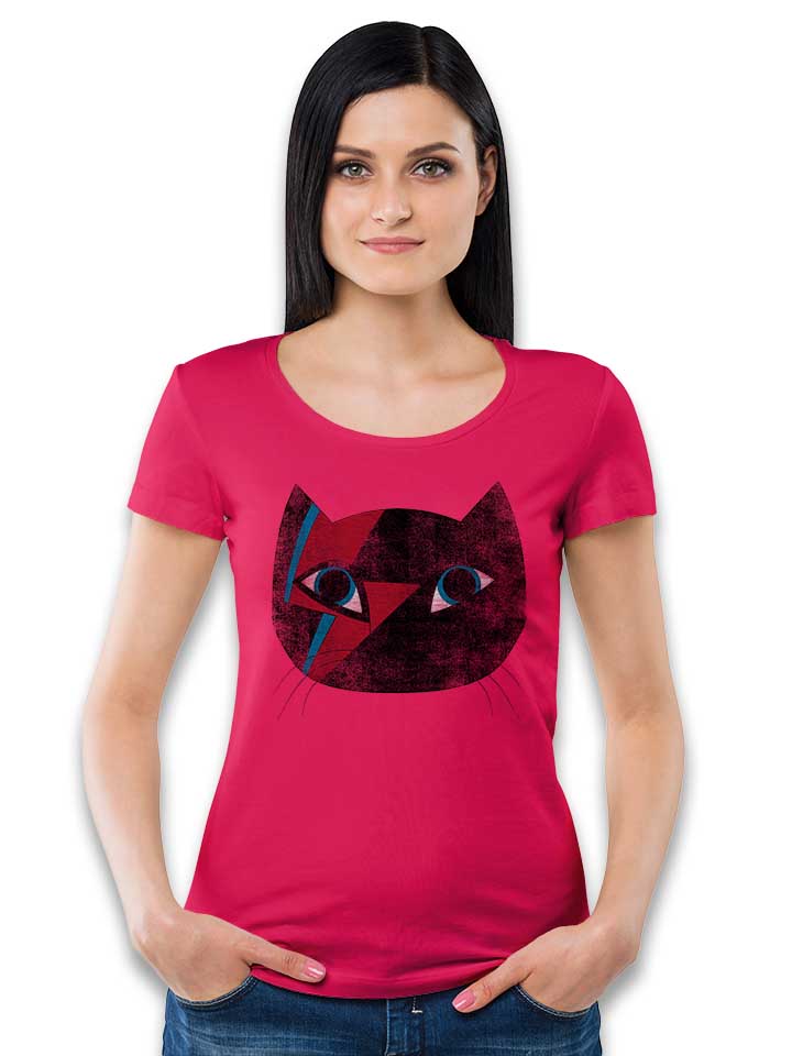 stardust-cat-damen-t-shirt fuchsia 2