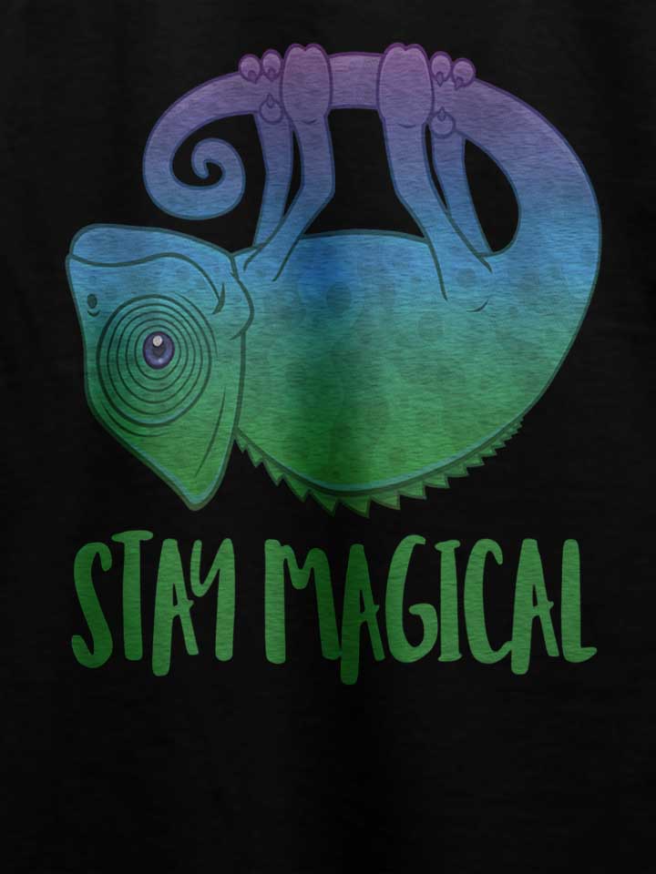 stay-magical-chameleon-t-shirt schwarz 4