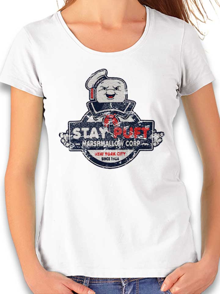 Stay Puft Marshmallow Damen T-Shirt weiss L