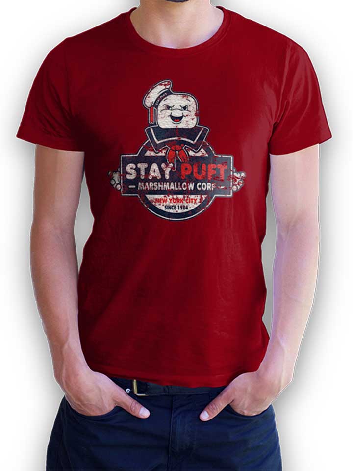 Stay Puft Marshmallow T-Shirt maroon L
