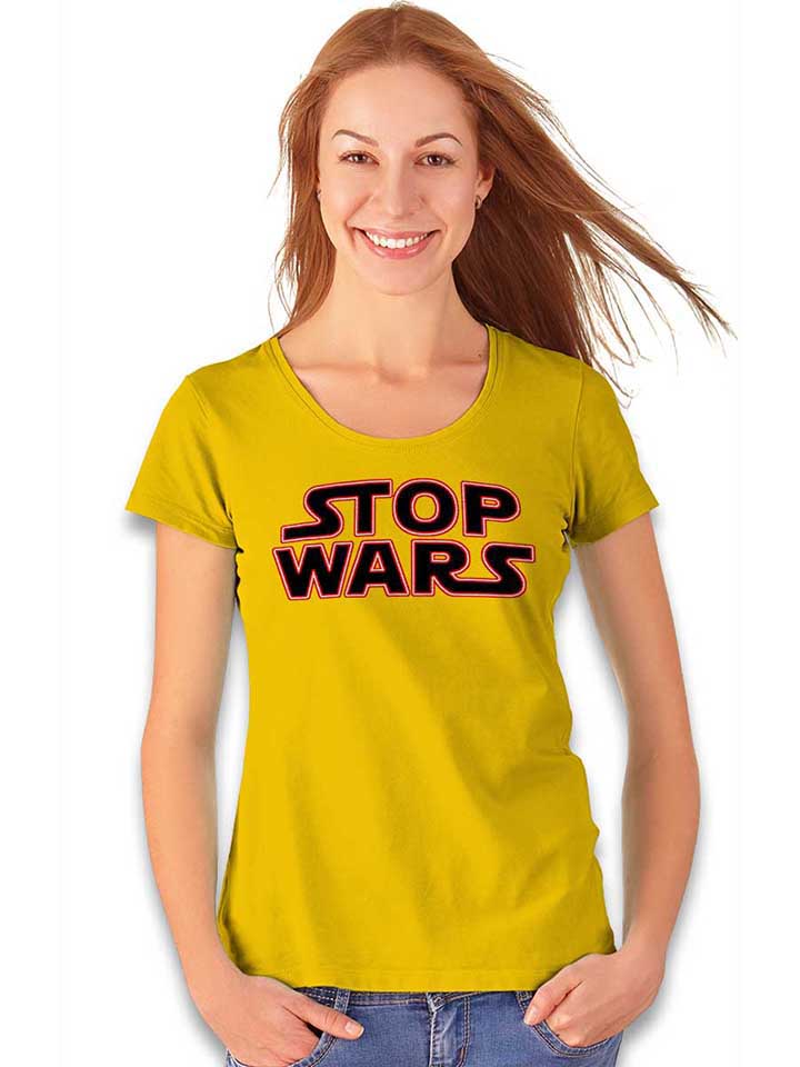 stop-wars-damen-t-shirt gelb 2