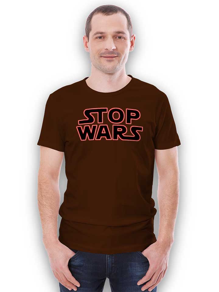 stop-wars-t-shirt braun 2
