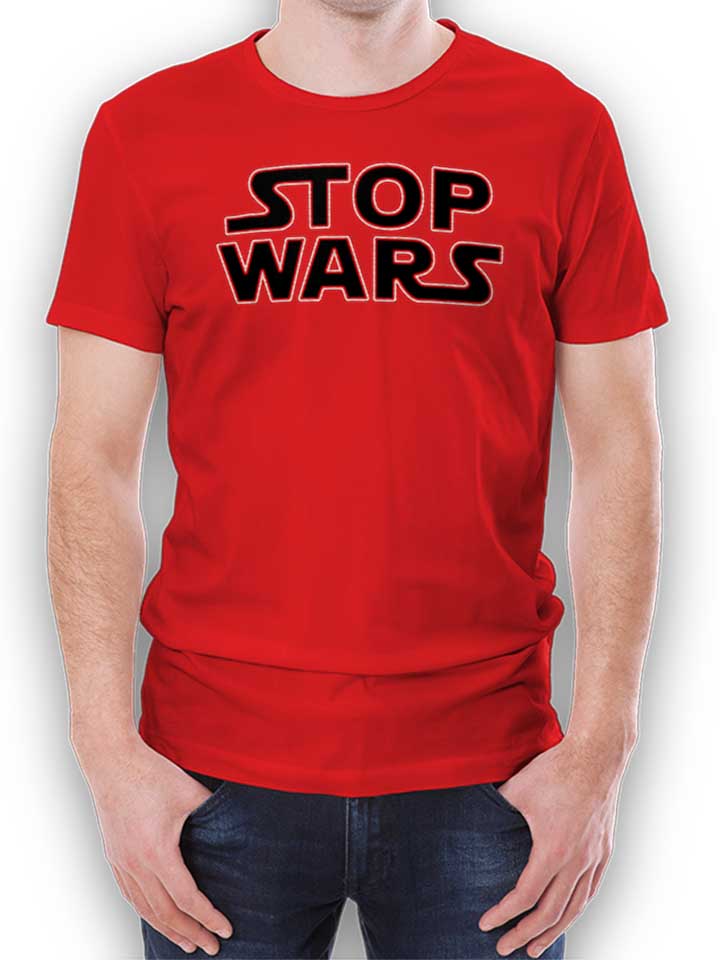 Stop Wars T-Shirt red L
