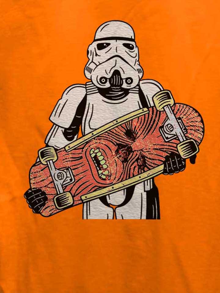 storm-trooper-wookie-skater-damen-t-shirt orange 4