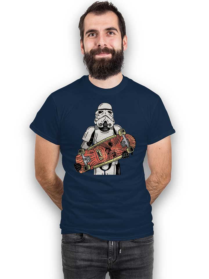 storm-trooper-wookie-skater-t-shirt dunkelblau 2