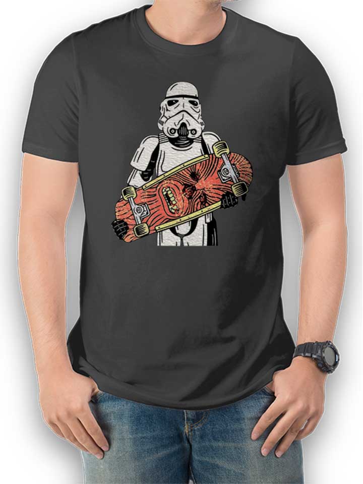 Storm Trooper Wookie Skater T-Shirt dunkelgrau L