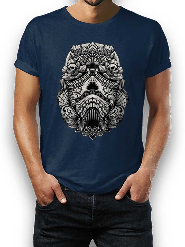 Stormtrooper Helmet Art T-Shirt navy L