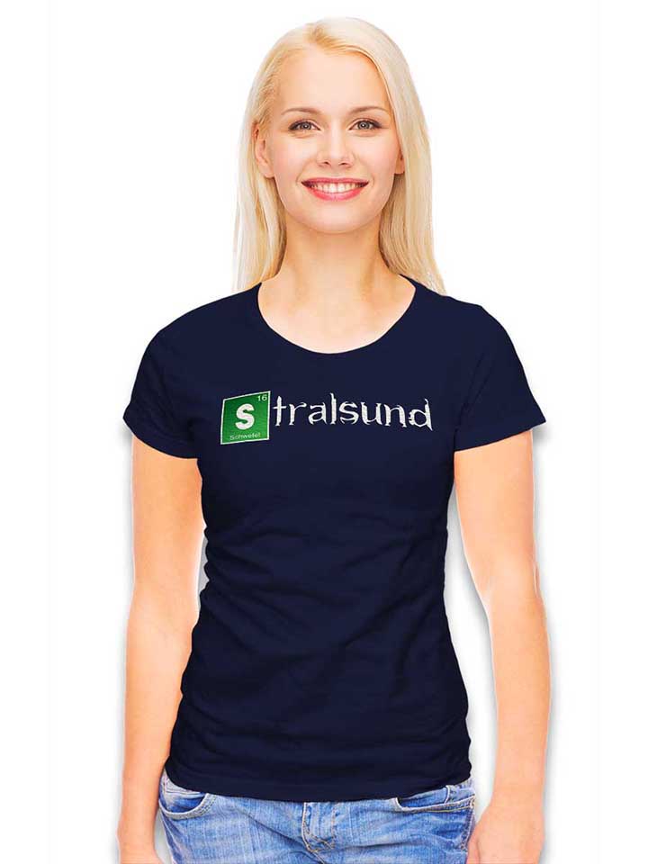 stralsund-damen-t-shirt dunkelblau 2