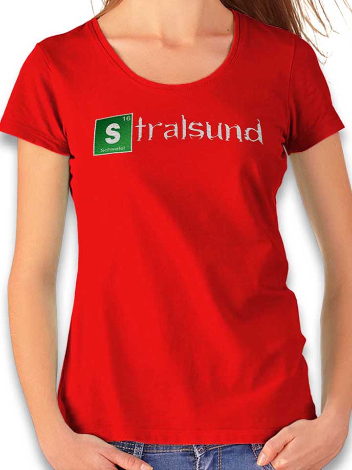 Stralsund Camiseta Mujer rojo L