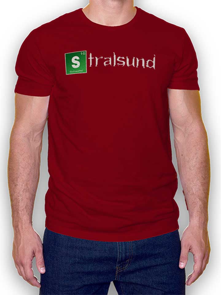 stralsund-t-shirt bordeaux 1