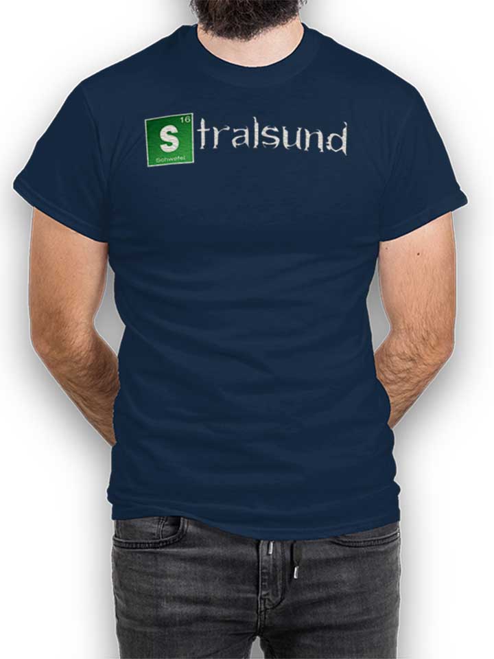Stralsund T-Shirt bleu-marine L