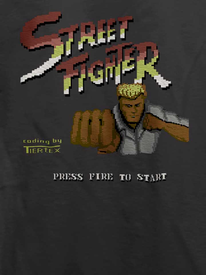 streetfighter-t-shirt dunkelgrau 4