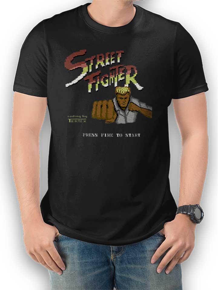 Streetfighter Kinder T-Shirt schwarz 110 / 116