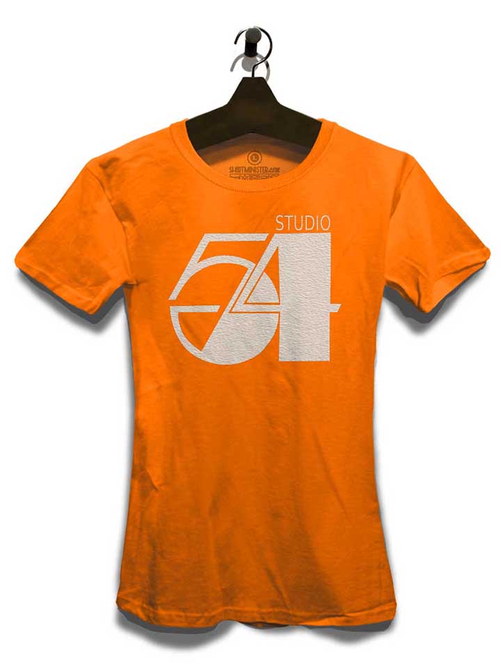 studio54-logo-weiss-damen-t-shirt orange 3