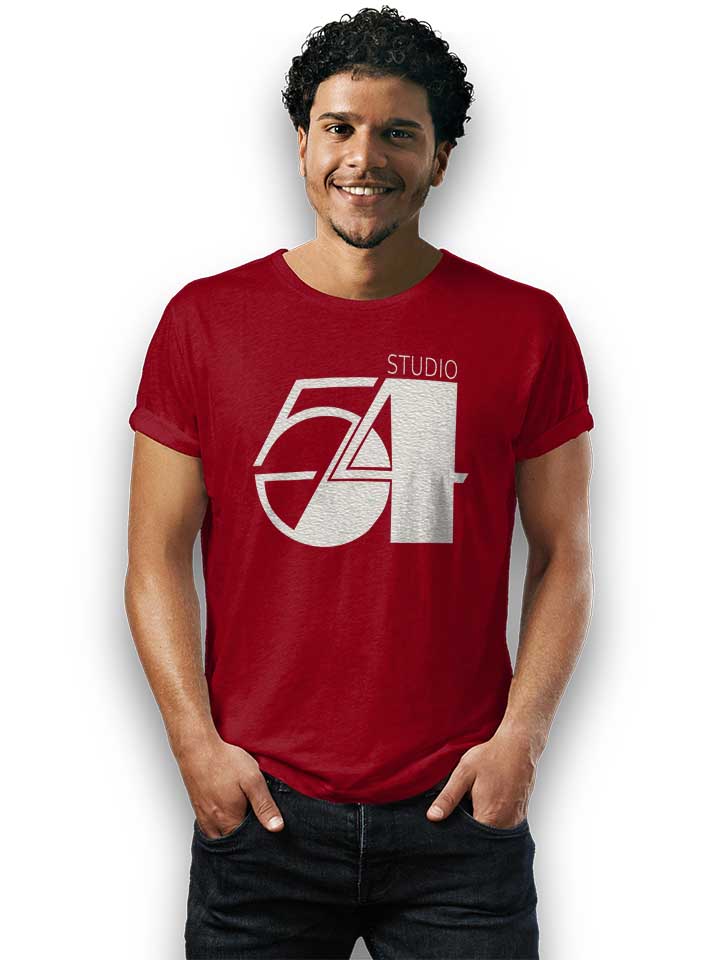 studio54-logo-weiss-t-shirt bordeaux 2