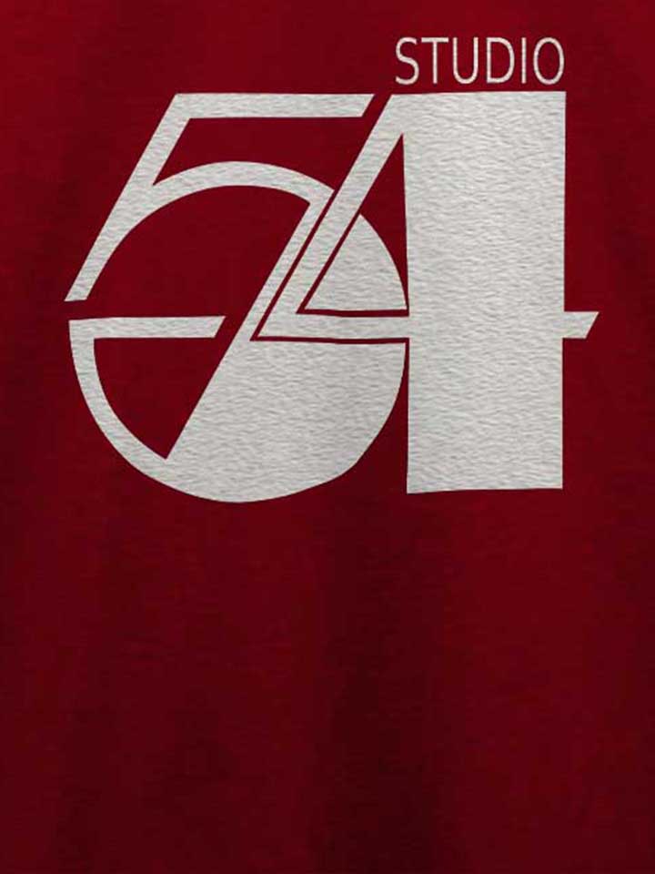 studio54-logo-weiss-t-shirt bordeaux 4