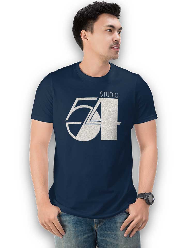 studio54-logo-weiss-t-shirt dunkelblau 2
