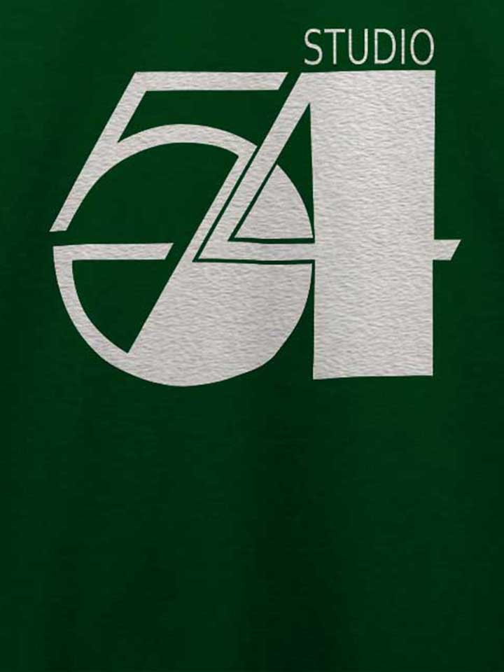 studio54-logo-weiss-t-shirt dunkelgruen 4