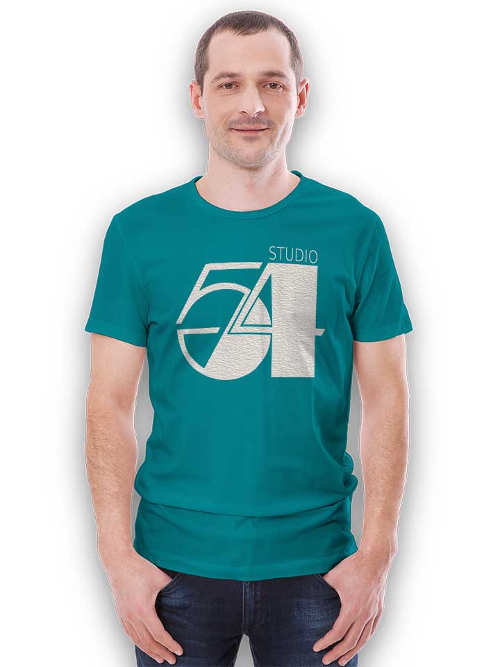 studio54-logo-weiss-t-shirt tuerkis 2
