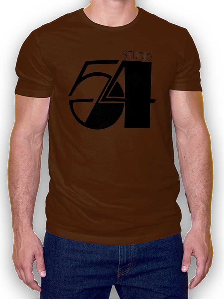Studio54 Logo T-Shirt marrone L