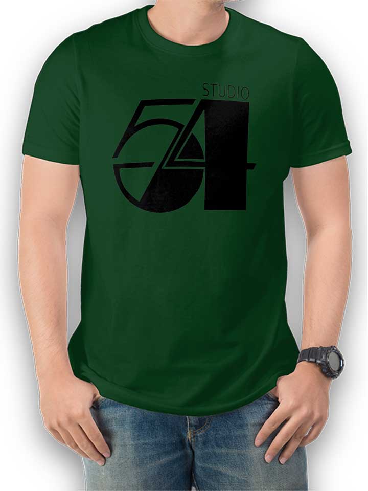 Studio54 Logo T-Shirt dunkelgruen L