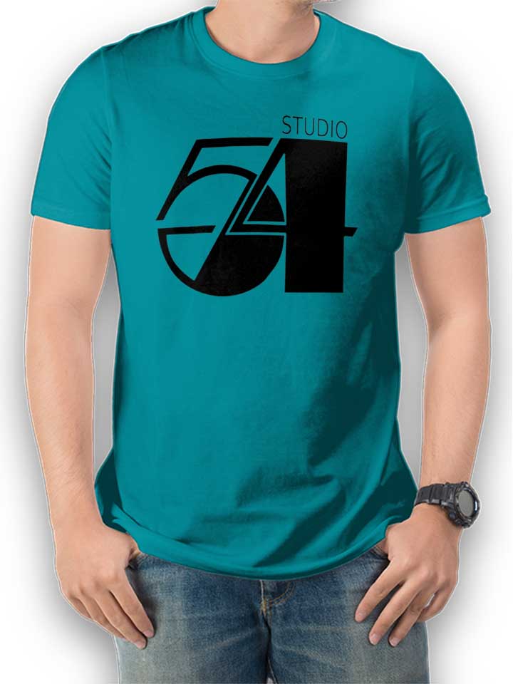 Studio54 Logo T-Shirt turchese L