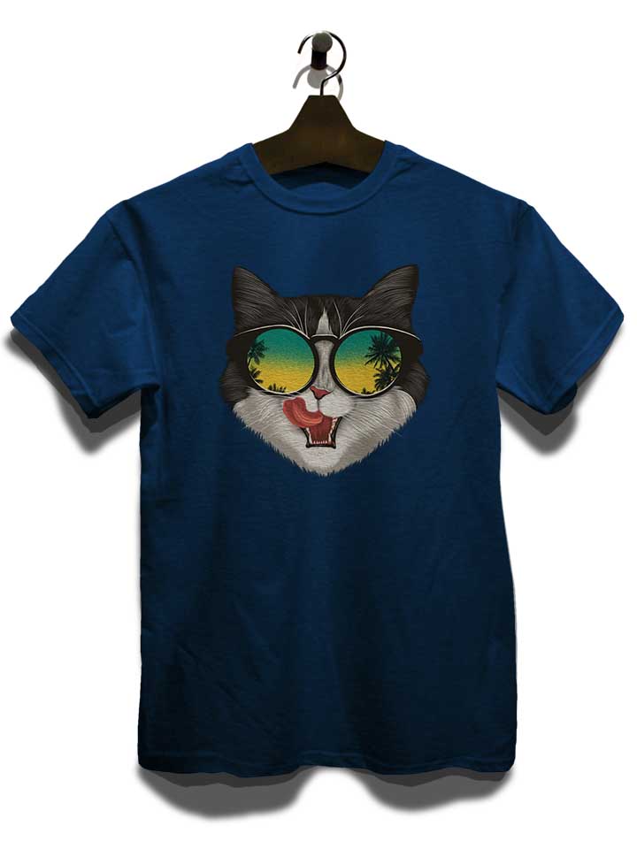 summer-cat-02-t-shirt dunkelblau 3