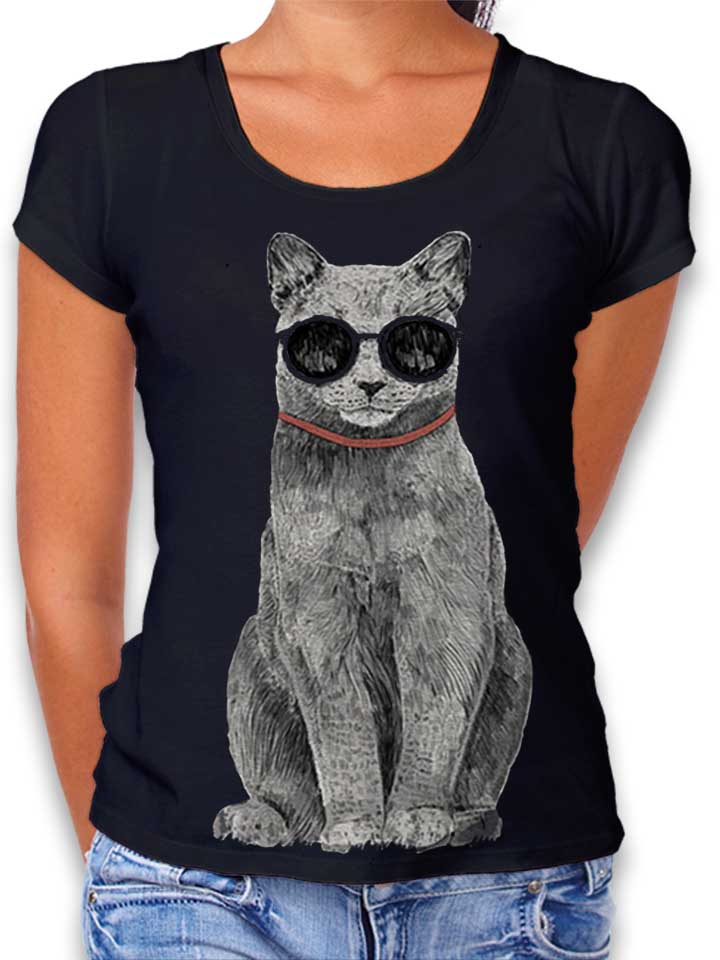summer-cat-damen-t-shirt schwarz 1