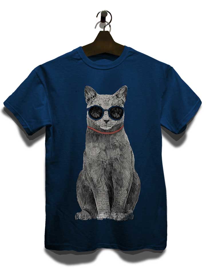 summer-cat-t-shirt dunkelblau 3