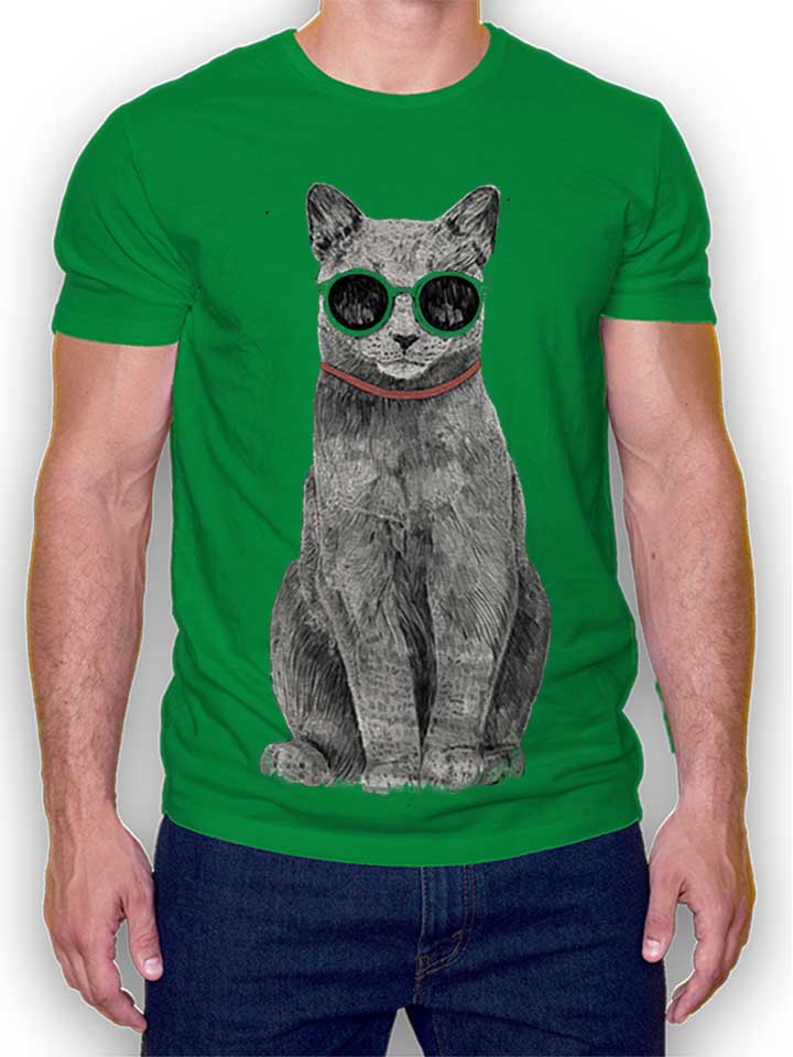 Summer Cat T-Shirt gruen L