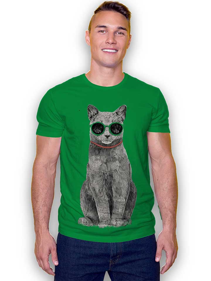 summer-cat-t-shirt gruen 2
