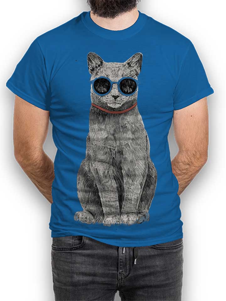 Summer Cat T-Shirt royal L