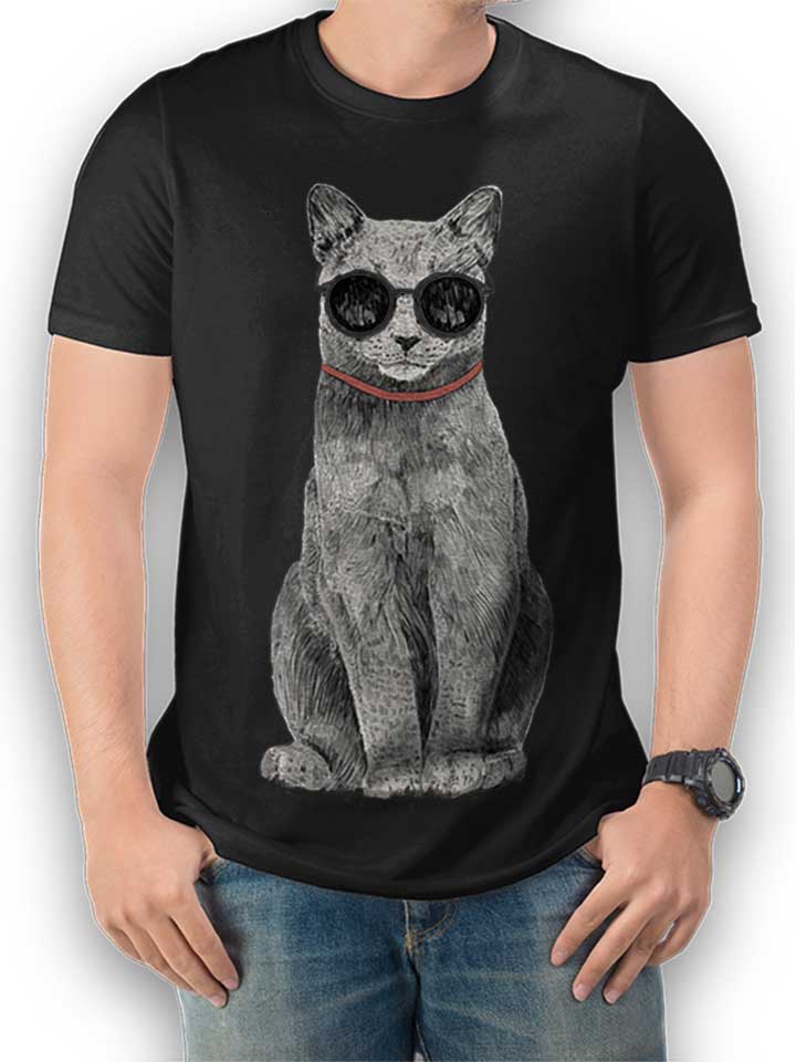 Summer Cat T-Shirt schwarz L