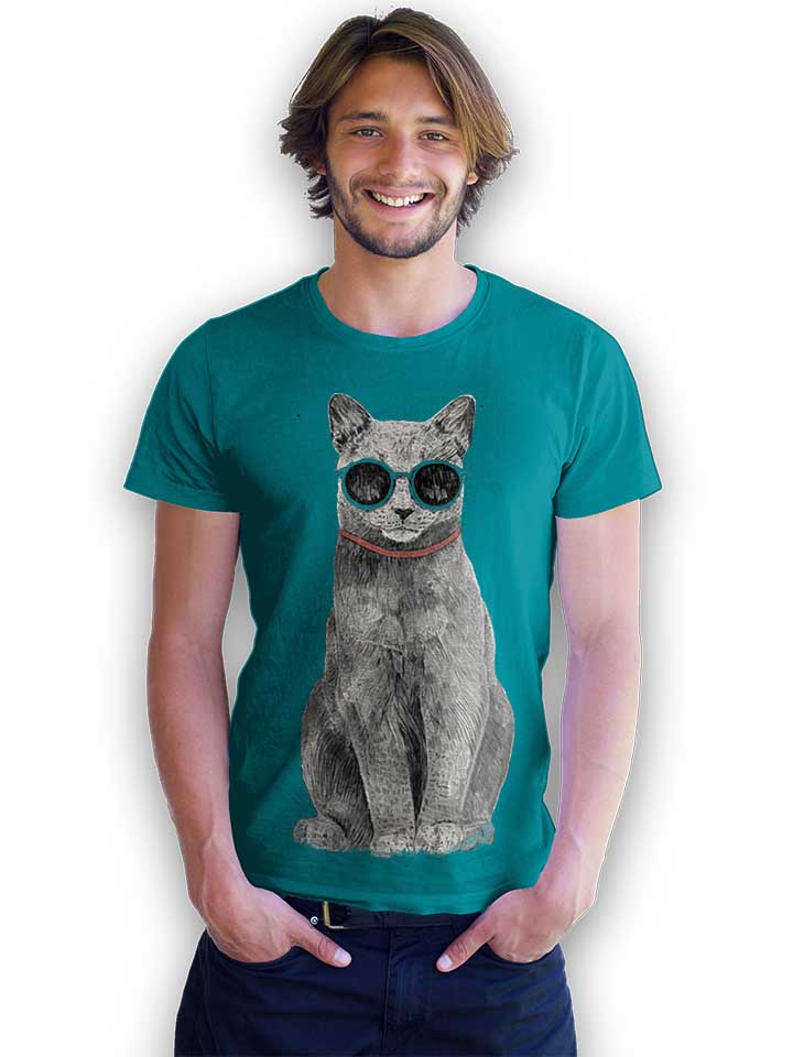 summer-cat-t-shirt tuerkis 2