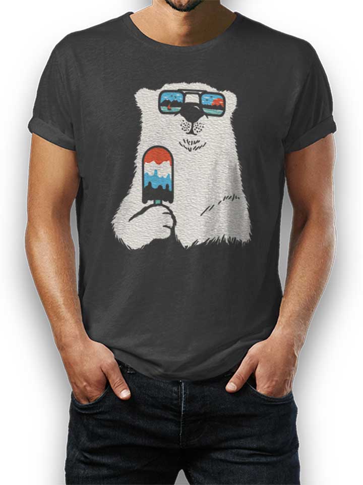 Summer Ice Bear T-Shirt dunkelgrau L