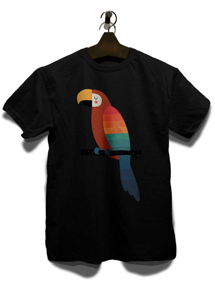 sunset-parrot-t-shirt schwarz 3