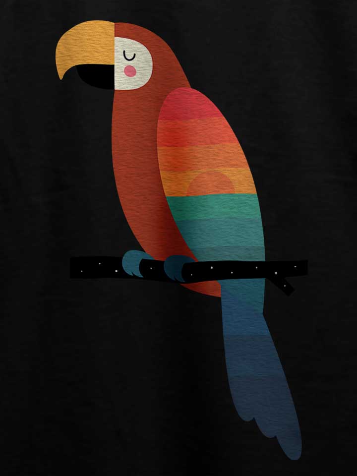 sunset-parrot-t-shirt schwarz 4