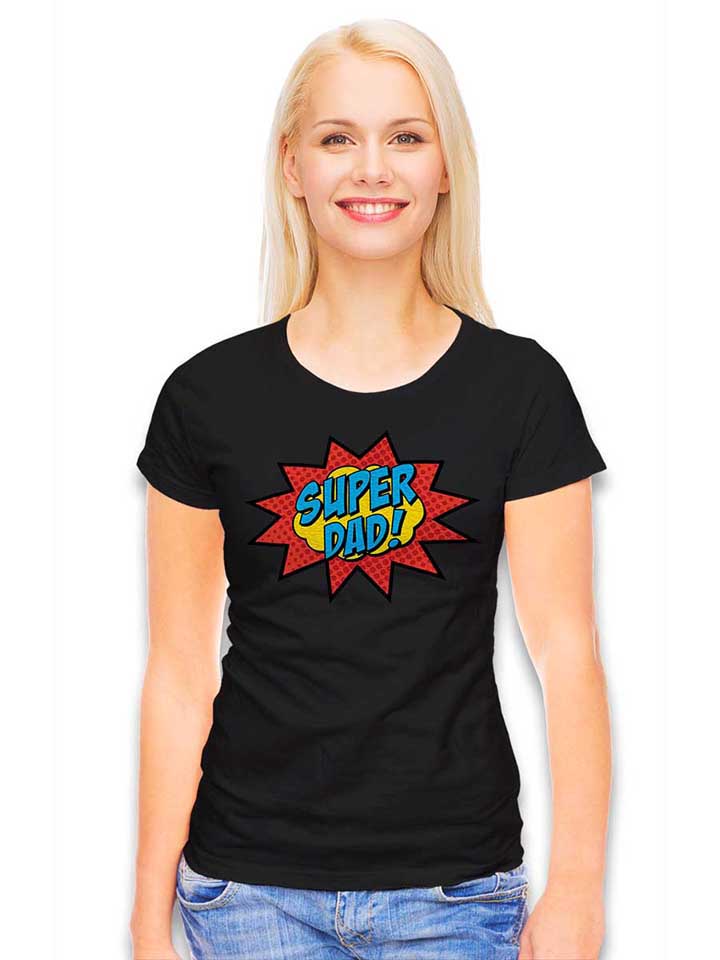 super-dad-damen-t-shirt schwarz 2
