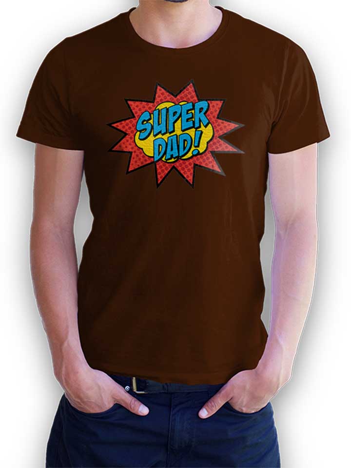 Super Dad T-Shirt braun L