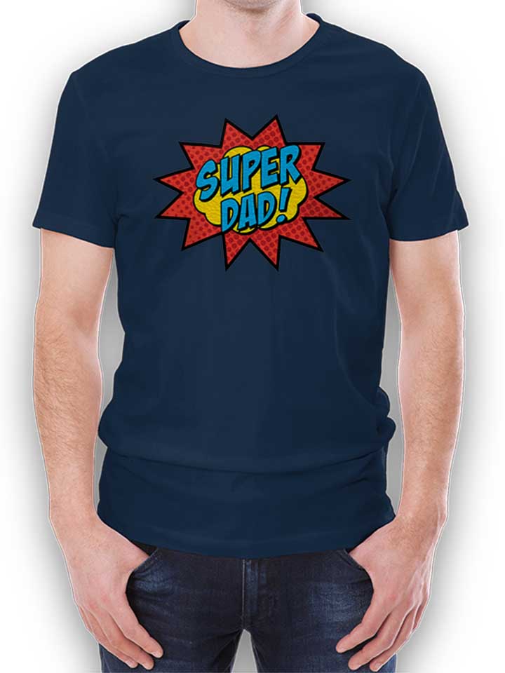super-dad-t-shirt dunkelblau 1
